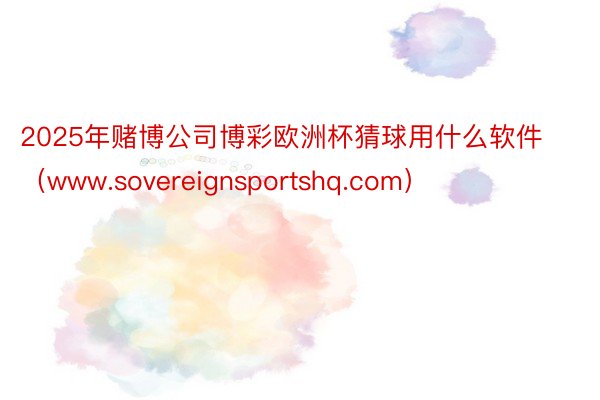 2025年赌博公司博彩欧洲杯猜球用什么软件（www.sovereignsportshq.com）